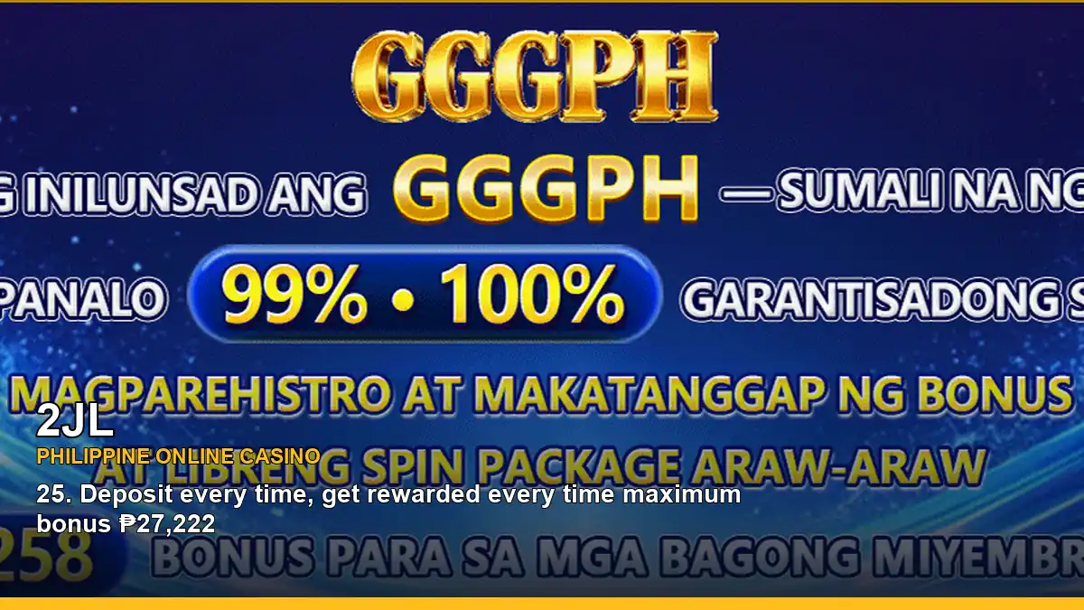 2JL online casino and slot games for Philippine players with featured game highlights